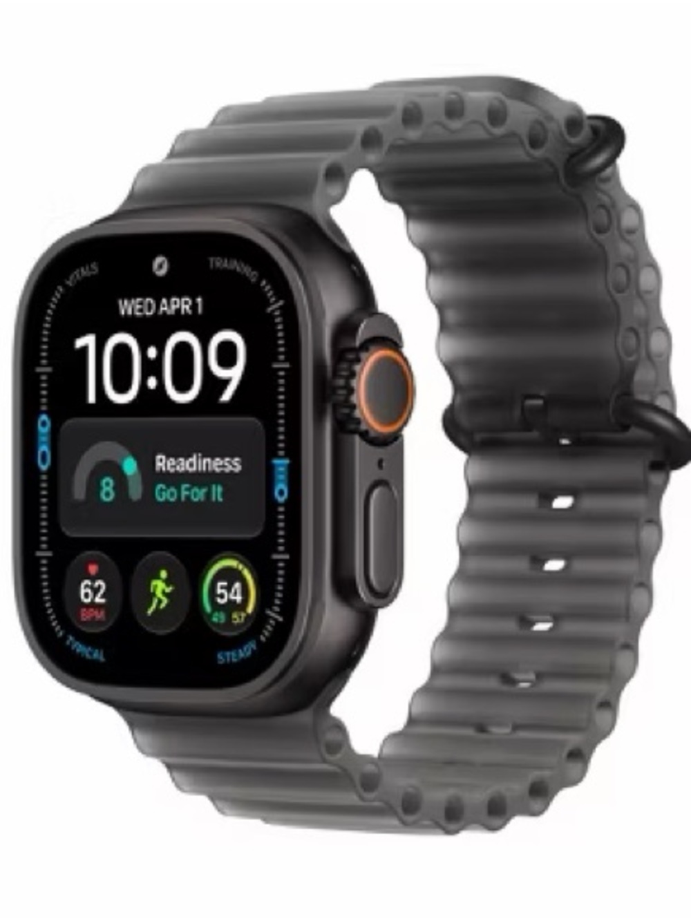Apple Watch Ultra 3 49mm Titanium Case with Black Milanese Loop